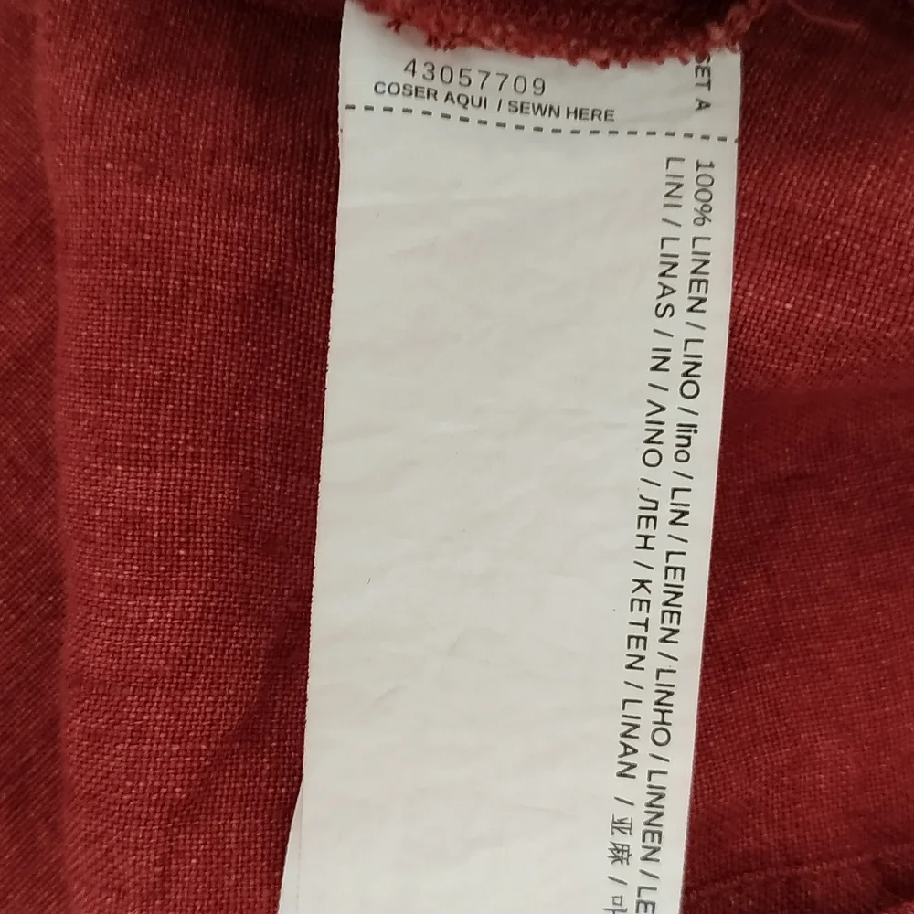 Mango linen sleeveless button front blouse - Picture 8 of 10